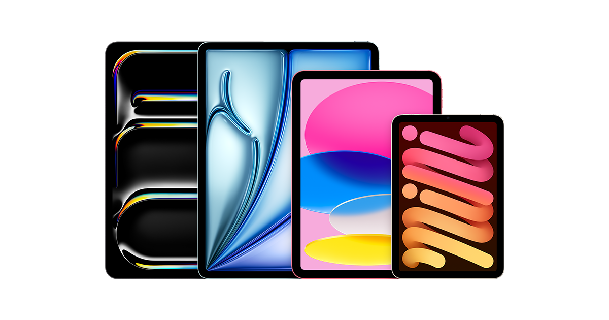 image comparing iPad sizes